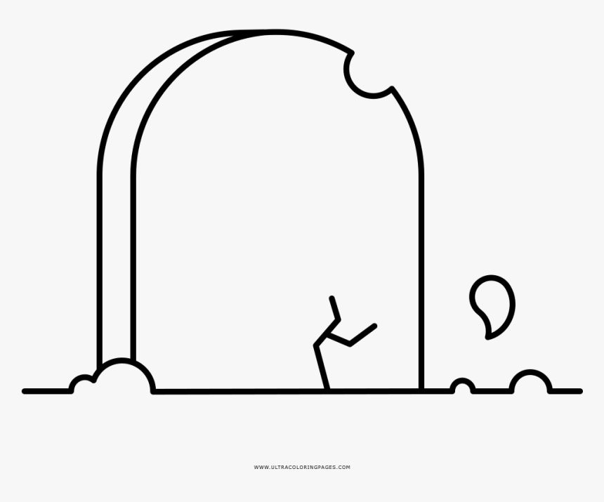 Transparent Tombstone Clipart Png - Dibujos De Lapidas Para Colorear, Png Download