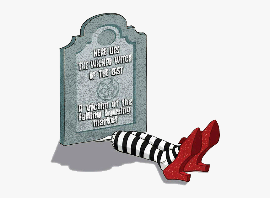 Clip Art Free Tombstone Download Clip - Witch Of The East In Wizard Of Oz, HD Png Download