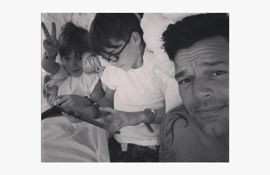 Ricky Martin Y Sus Hijos - Ricky Martin Baby Lucia, HD Png Download