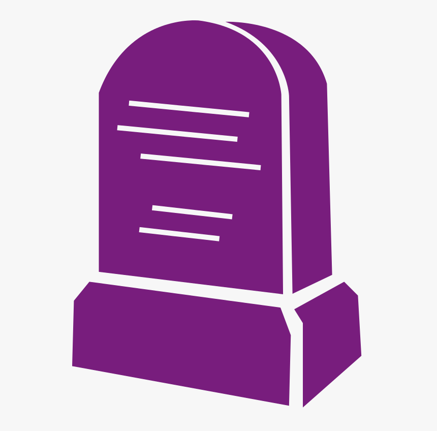 Purple Tombstone Icon - Tombstone Icon, HD Png Download