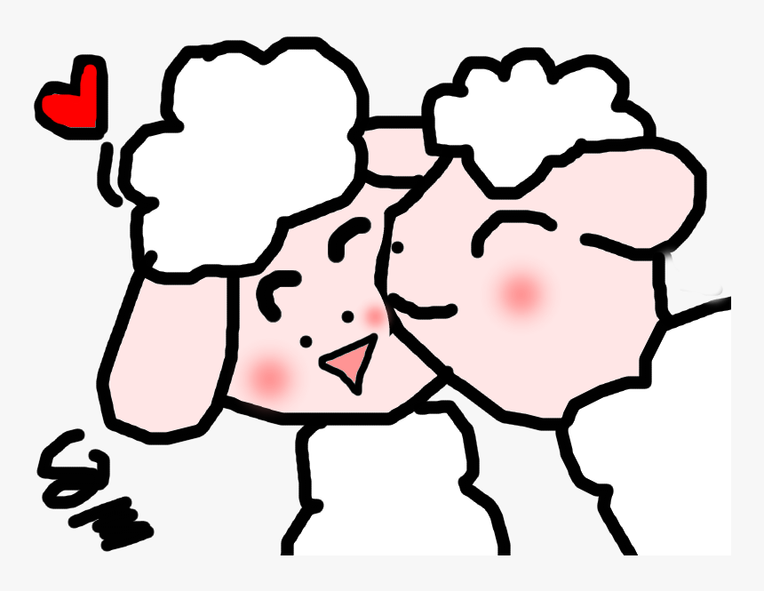 Cute Sheep Couple By Fairyangelkitty On Clipart Library, HD Png Download