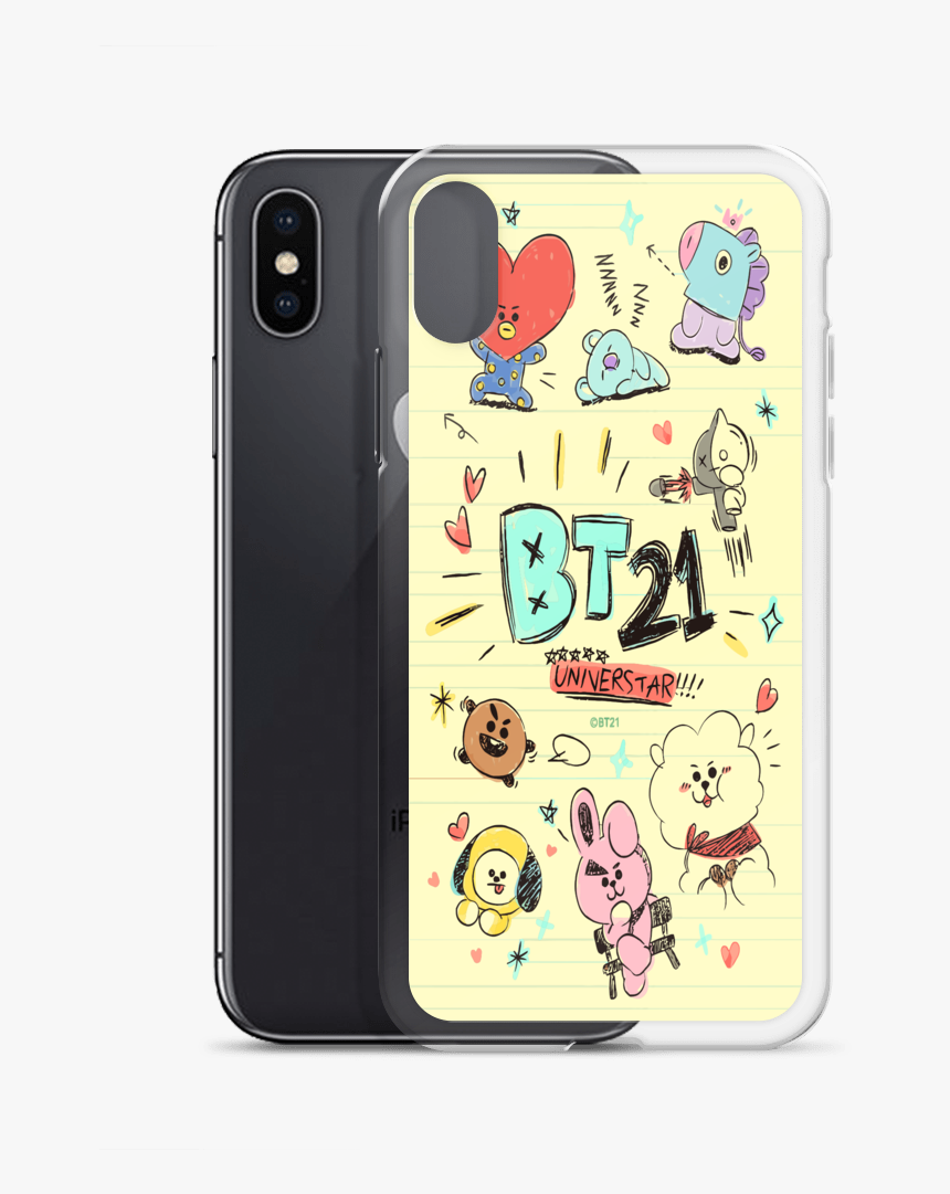 Transparent Iphone Cartoon Png - Bt21 Doodles, Png Download