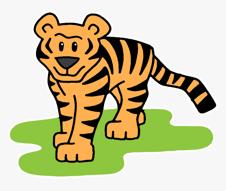 Cartoon Bengal Tiger - Bengal Tiger Clip Art, HD Png Download