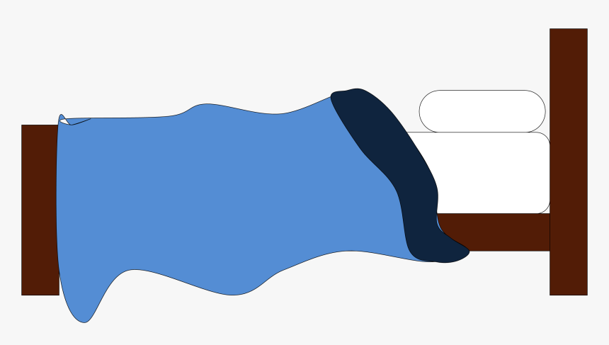 Cartoon Bed - Bed Side View Clipart, HD Png Download