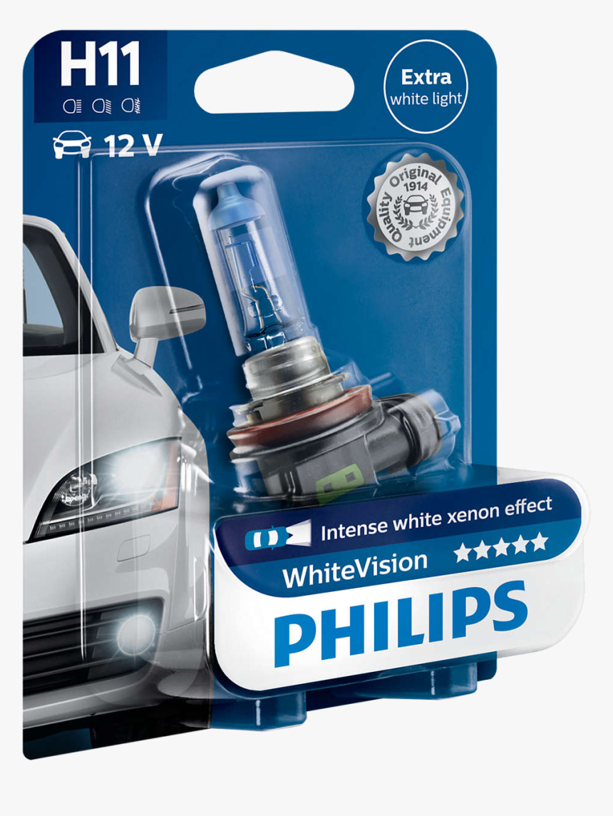 Philips Whitevision H11 - H11 Xenon Effect, HD Png Download