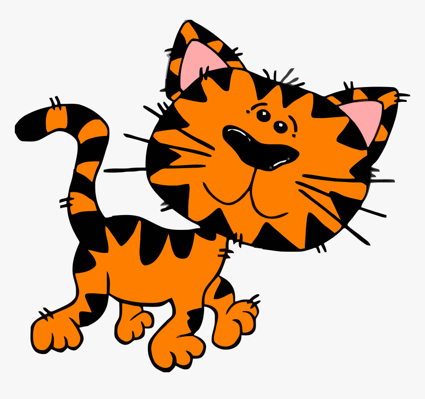 Tiger Kitty Clip Art - Chat Clipart, HD Png Download