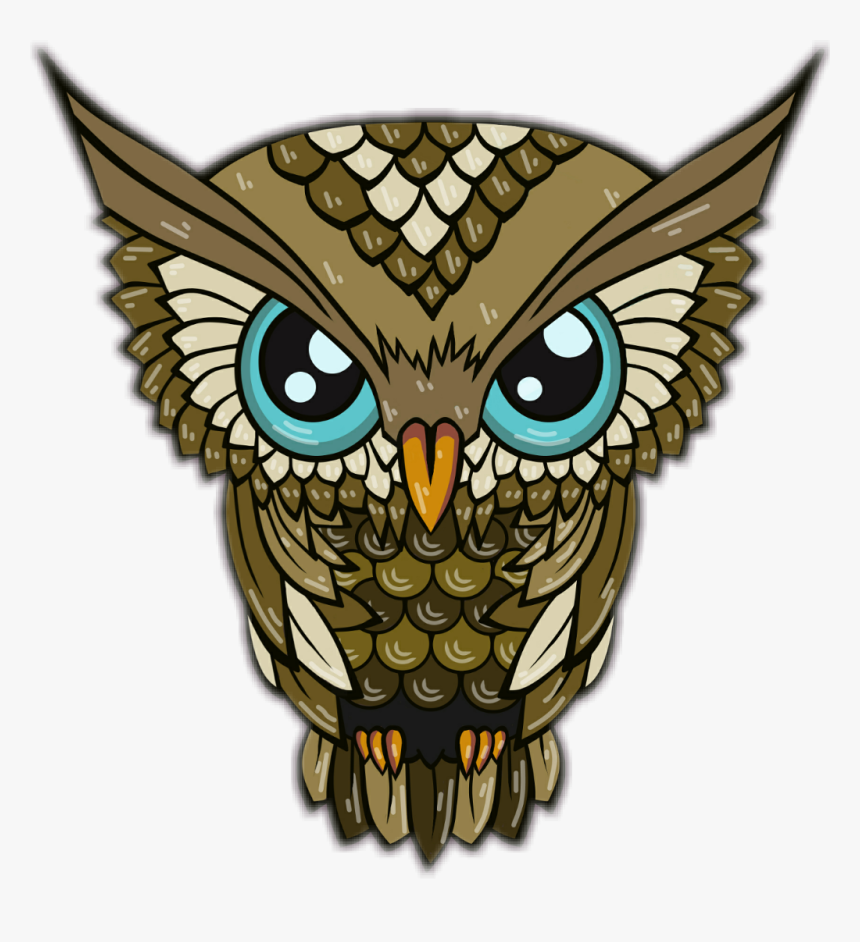 #owl #angry #eyes #style - Iphone Xs Hd 4k, HD Png Download