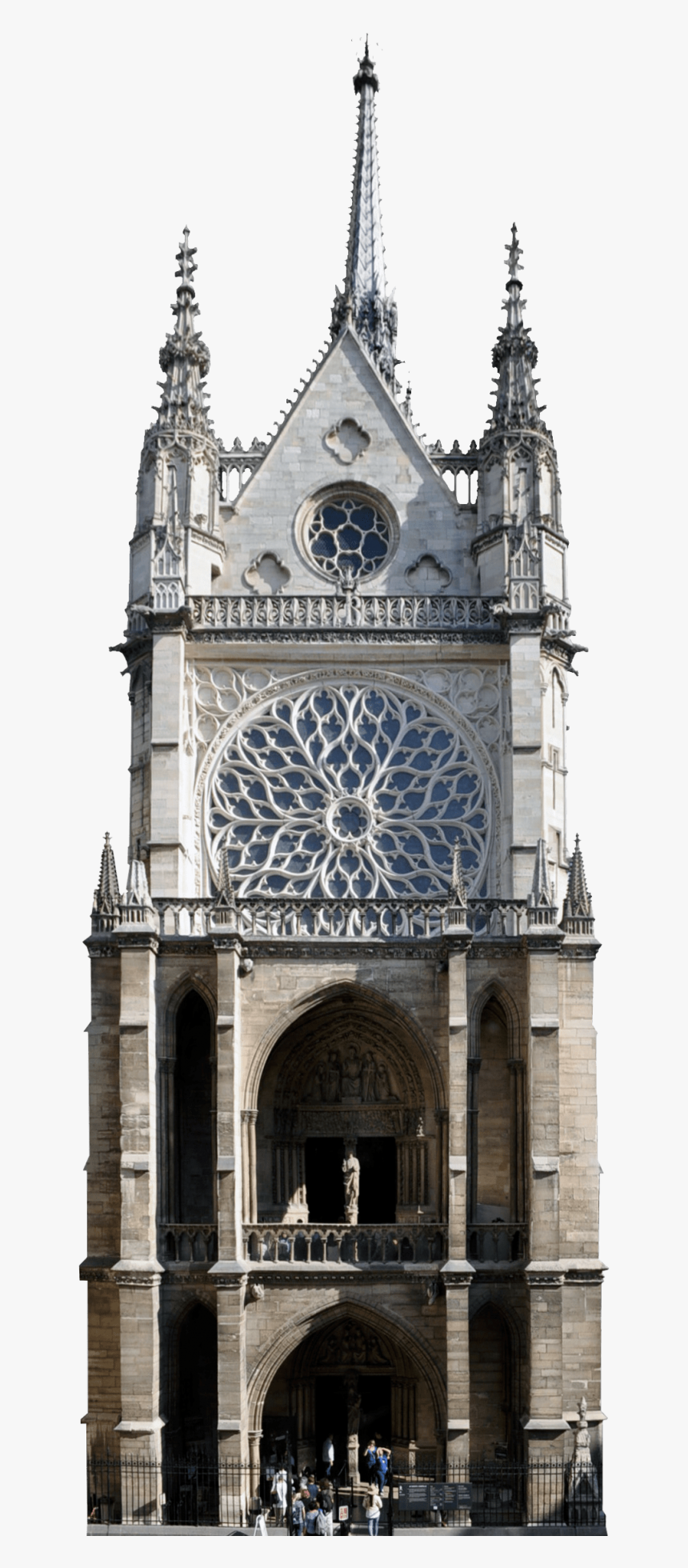 Sainte Chapelle Paris Facade, HD Png Download