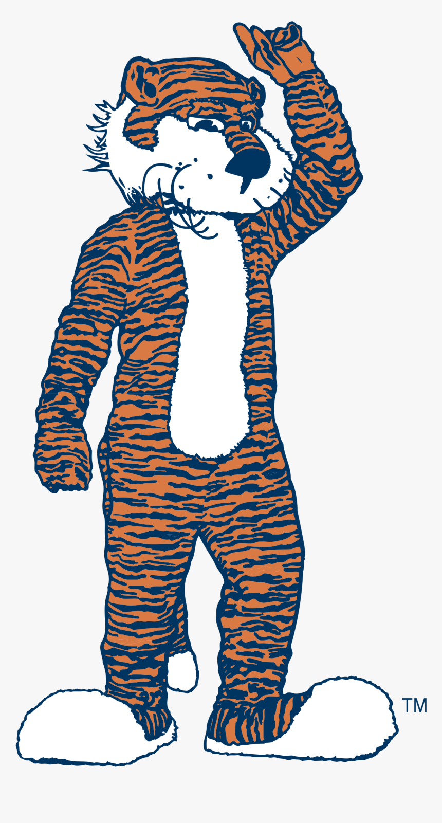 Auburn Tigers 10 Logo Png Transparent - Clemson Tigers Mascot Png, Png Download