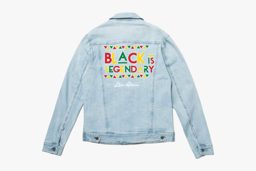 Black Is Legendary - Eagle Classic Washed Jean Jacket, HD Png Download
