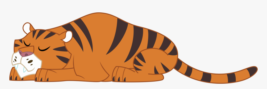 Sleeping Vector Orange - Tiger Vector Transparent Background, HD Png Download