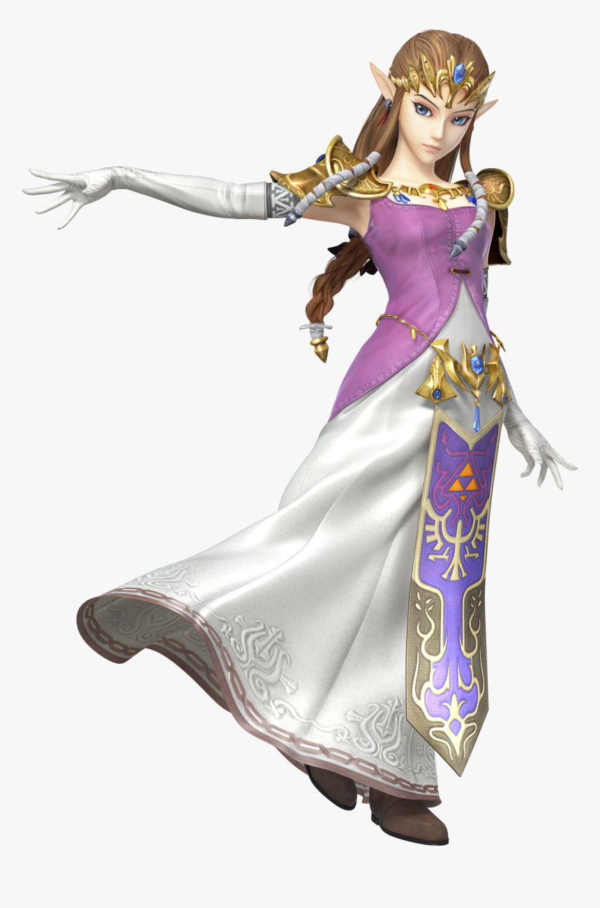 Smash 4 Costumes Png - Zelda Super Smash Bros Wii U, Transparent Png