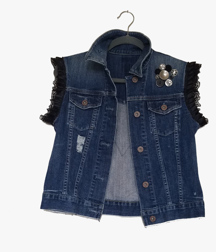 Transparent Denim Jacket Png - Vest, Png Download