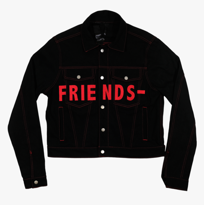 Friends Denim Jacket - Leather Jacket, HD Png Download