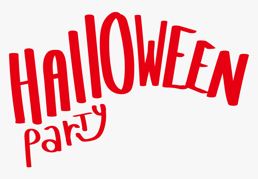 Words Clipart Word Microsoft - Halloween Party Logo Png, Transparent Png