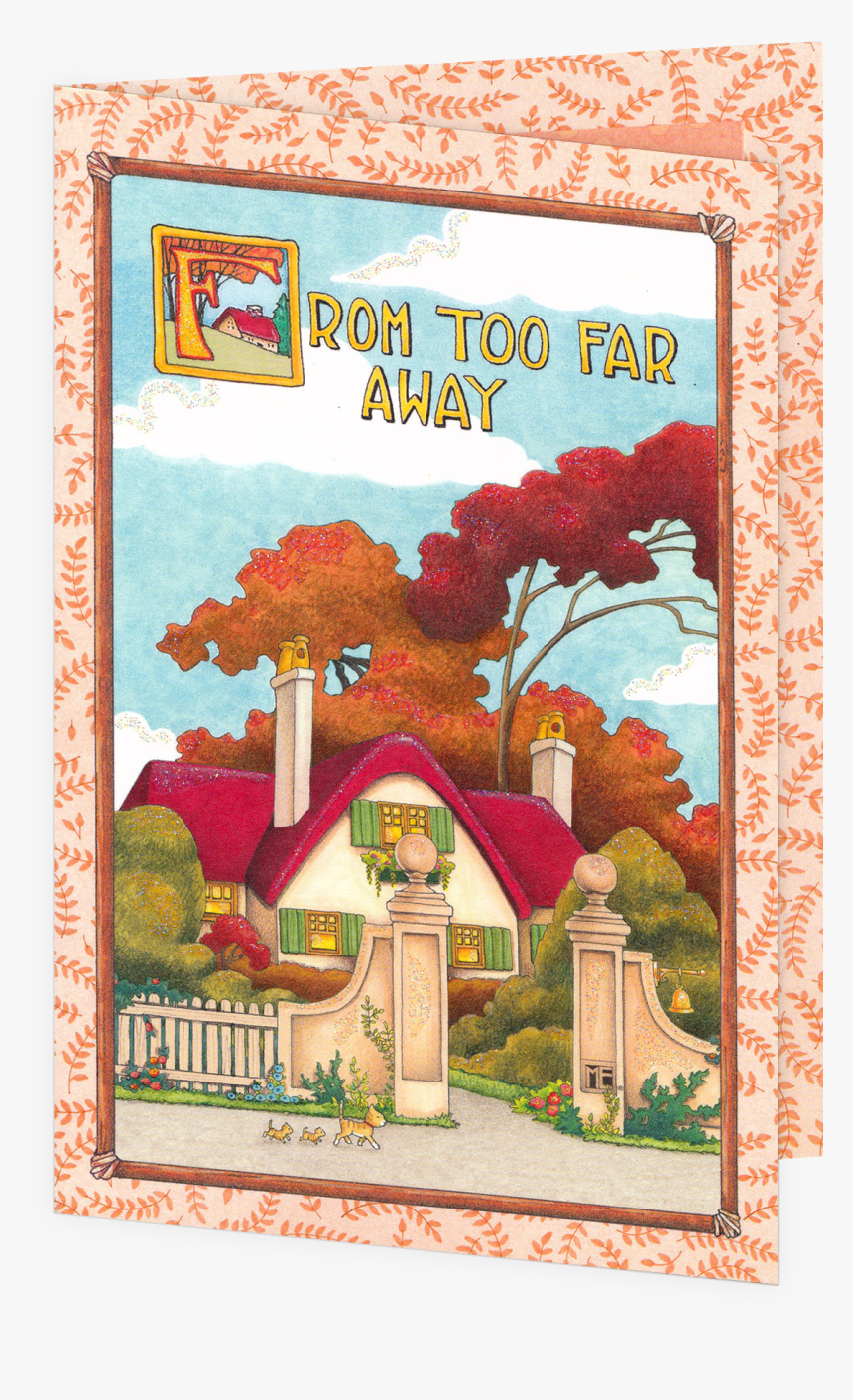 Happy Thanksgiving From Far Away Greeting Card - Illustration, HD Png Download