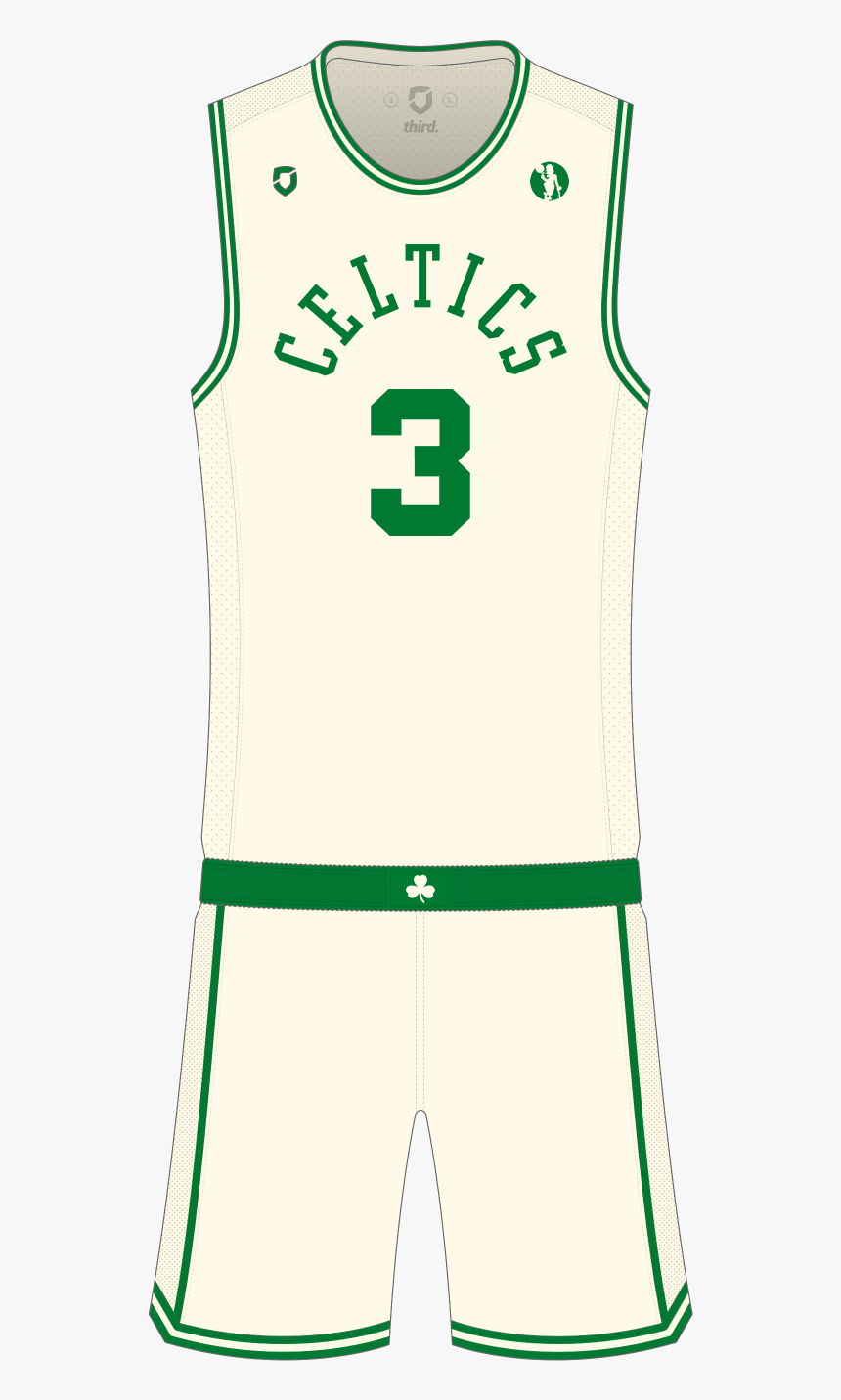 Boston Celtics Cream Alternate - Boston Celtics Cream Jersey, HD Png Download