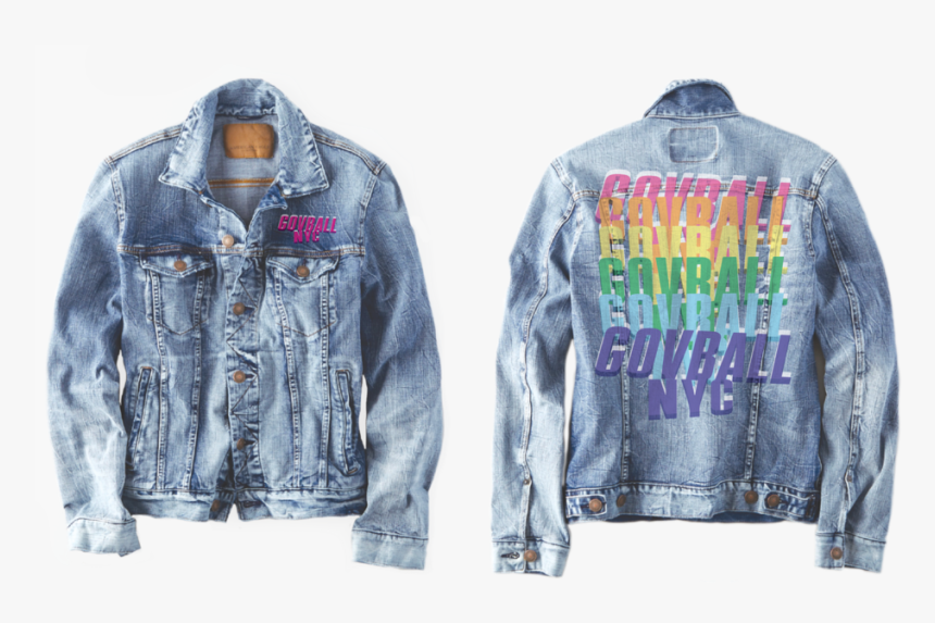 2019 Ae X Gov Ball Light Denim Jacket - Denim, HD Png Download