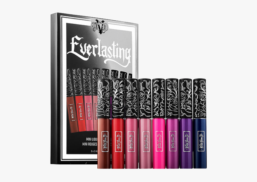 Kat Von D Everlasting Mini Liquid Lipstick Holiday - Kat Von D Everlasting Liquid Lipstick Kit, HD Png Download