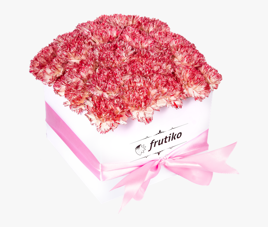 White Box Of Pink Carnations White Box Of Pink Carnations - Artificial Flower, HD Png Download