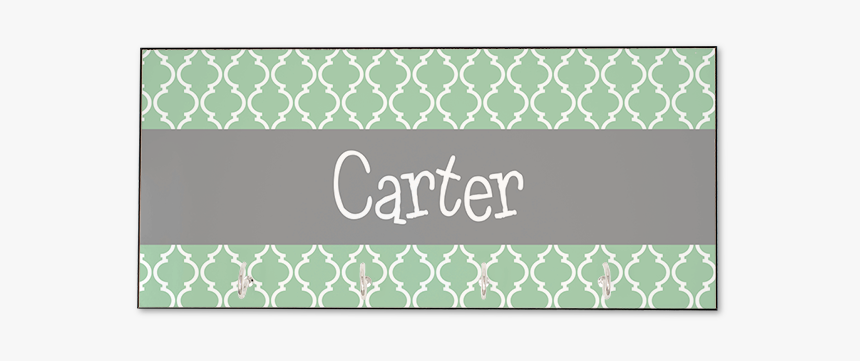 Personalized Quatrefoil Key Hanger 
title Personalized - Polka Dot, HD Png Download