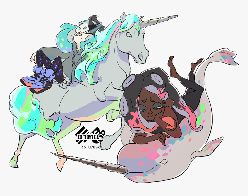Unicorn Vs Narwhal Splatfest, HD Png Download