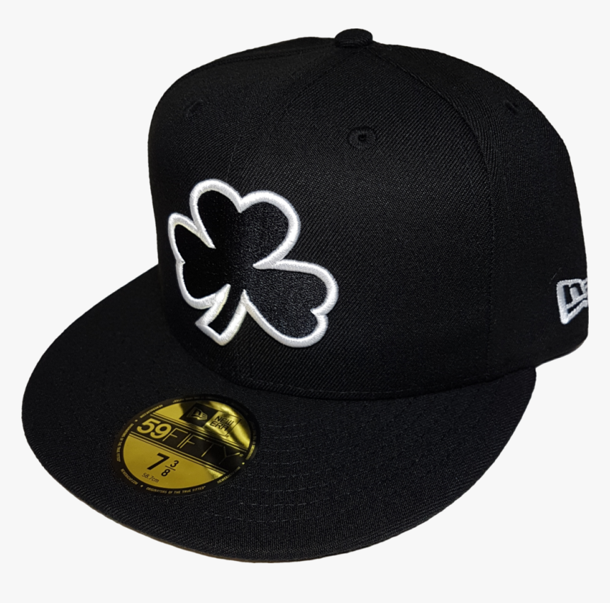 Irish Clover Black And White Custom Fitted - Baseball Cap, HD Png Download