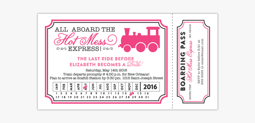 Hot Mess Express Ticket, HD Png Download