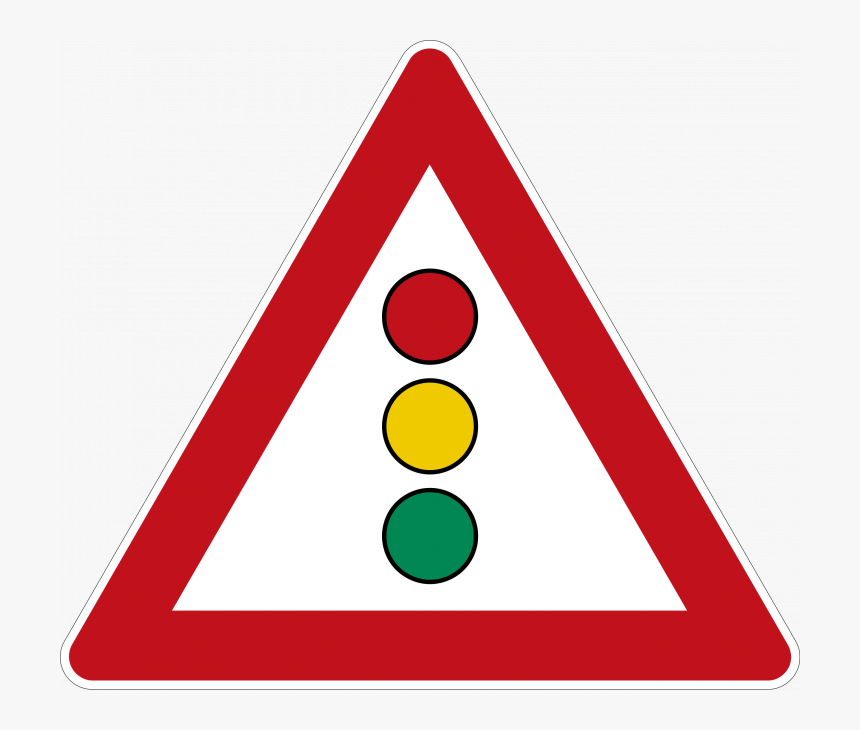 Trafficsignals - Achtung Svg, HD Png Download