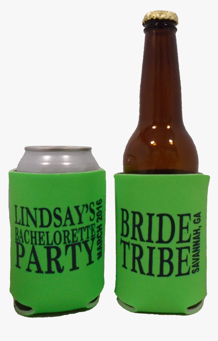 Bride Tribe Bachelorette Party Koozie Can Coolers 
 - Glass Bottle, HD Png Download