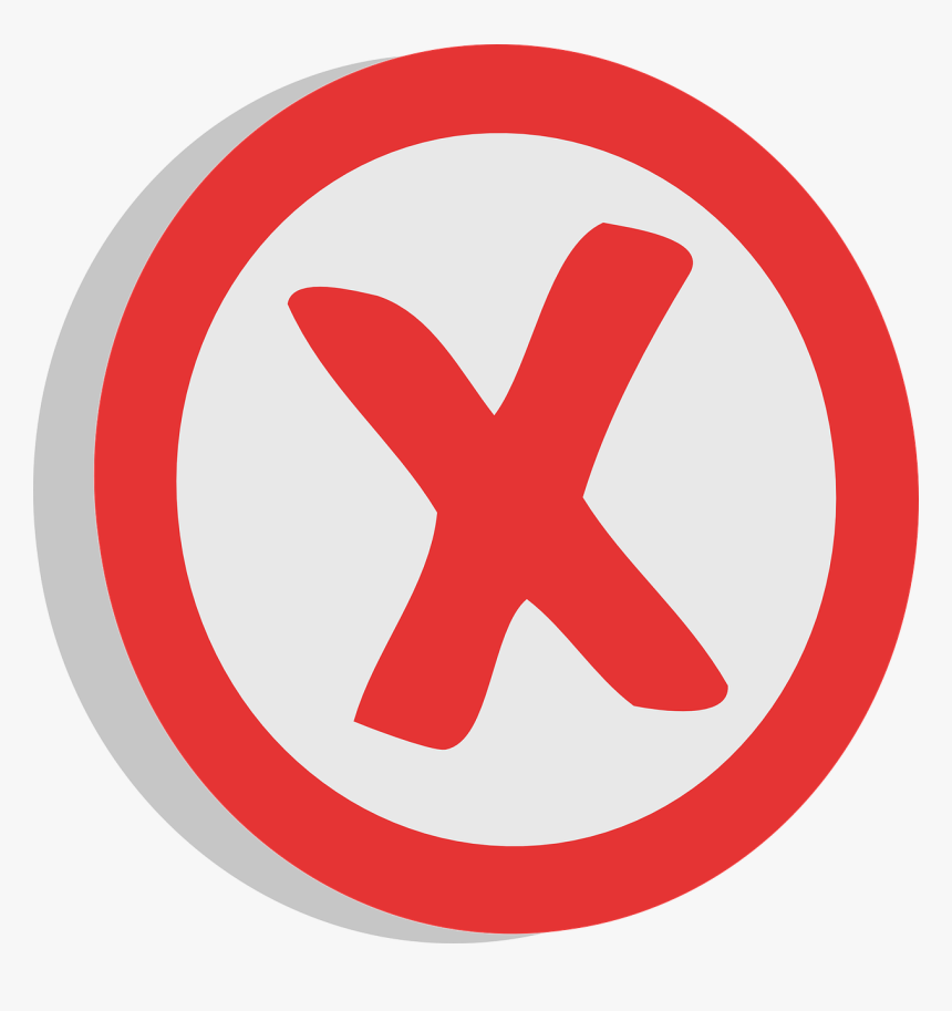 Negative, X, Unrelated, Sign, Choice, Symbol, Red, - Charing Cross Tube Station, HD Png Download