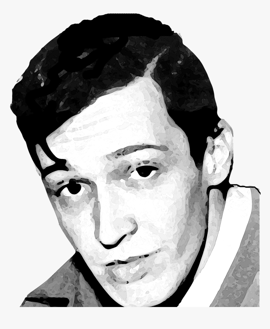 Tête D Homme Noire Et Blanc - Olavo De Carvalho Novo, HD Png Download