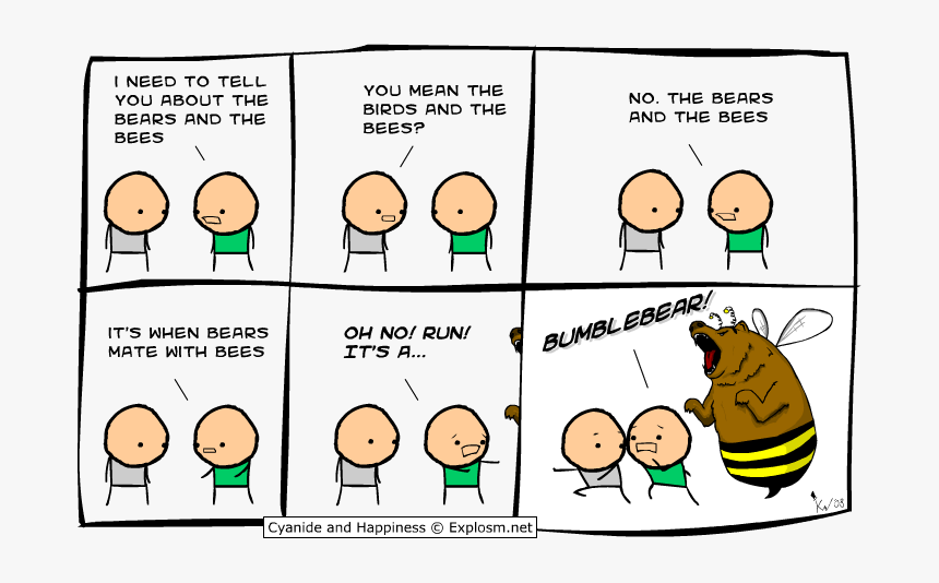 Cyanide And Happiness Bumblebear, HD Png Download