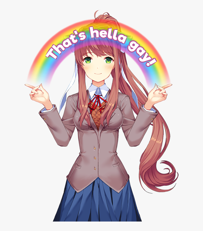 Ddlc Thats Hella Gay, HD Png Download