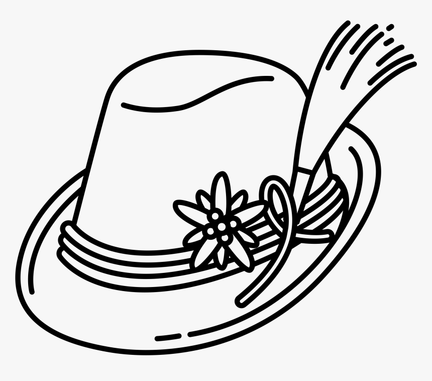 Cliparts For Free Download Fedora Clipart Drawn And - Felt Hat Clipart Black And White, HD Png Download