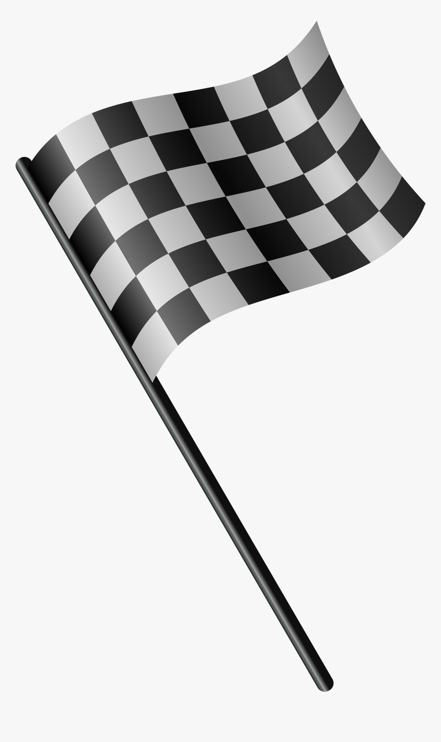 Checkered Sport Flag Png Clip Art - Black And White Square Flag, Transparent Png