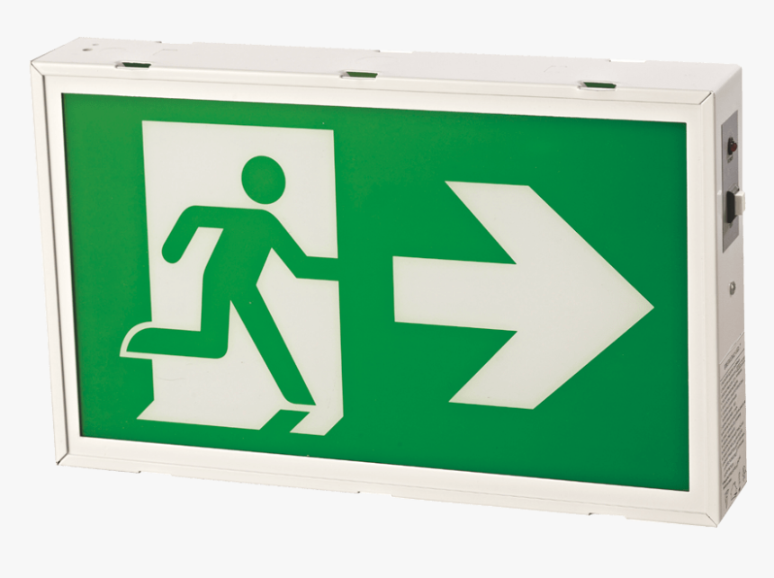 Self-powered Led Running Man - Exit Sign, HD Png Download