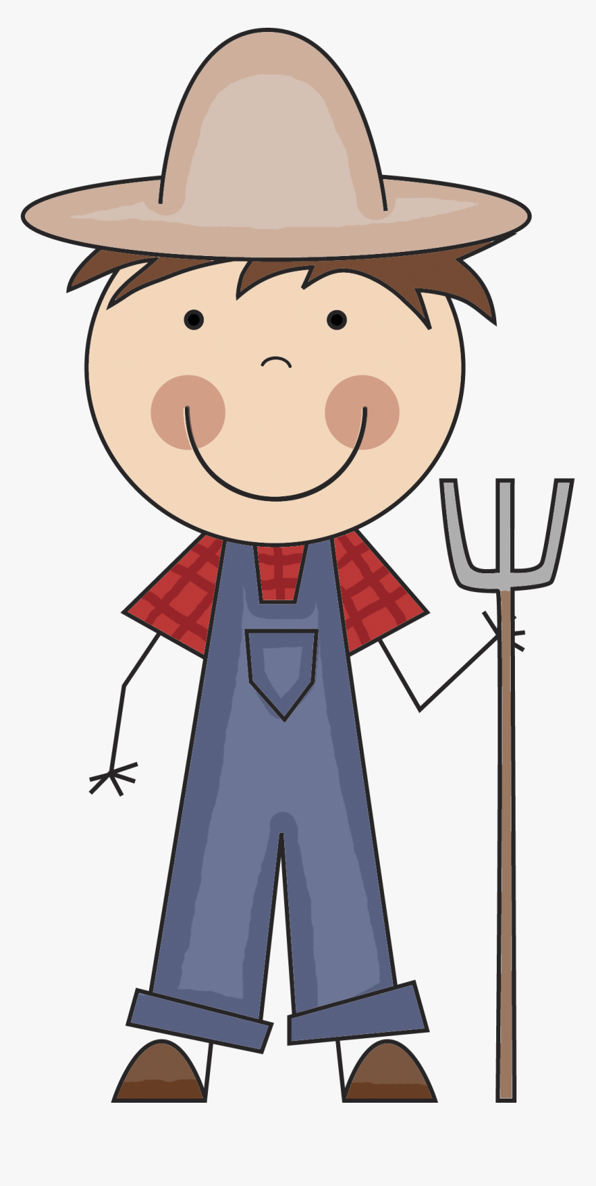 Farmer Png Image - Transparent Background Farmer Clipart, Png Download