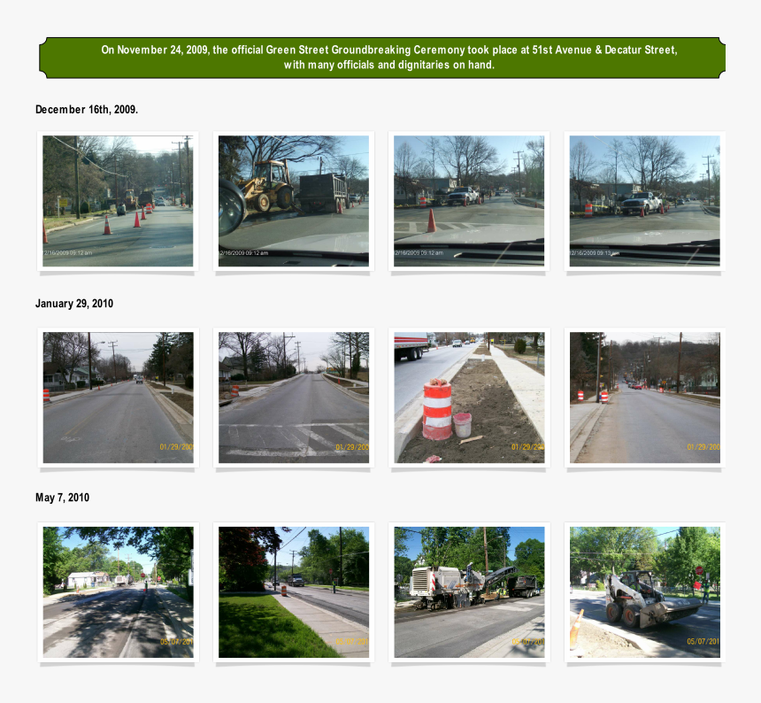 Green Street Construction - Highway, HD Png Download