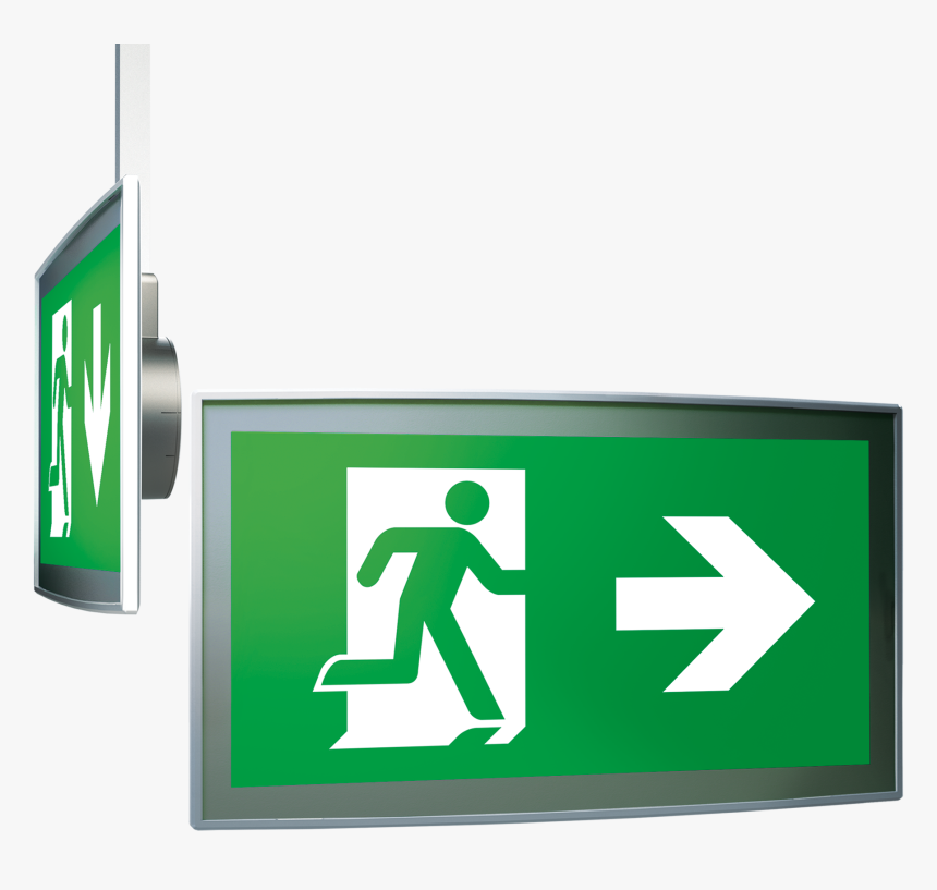 Emergency Exit Right Sign, HD Png Download