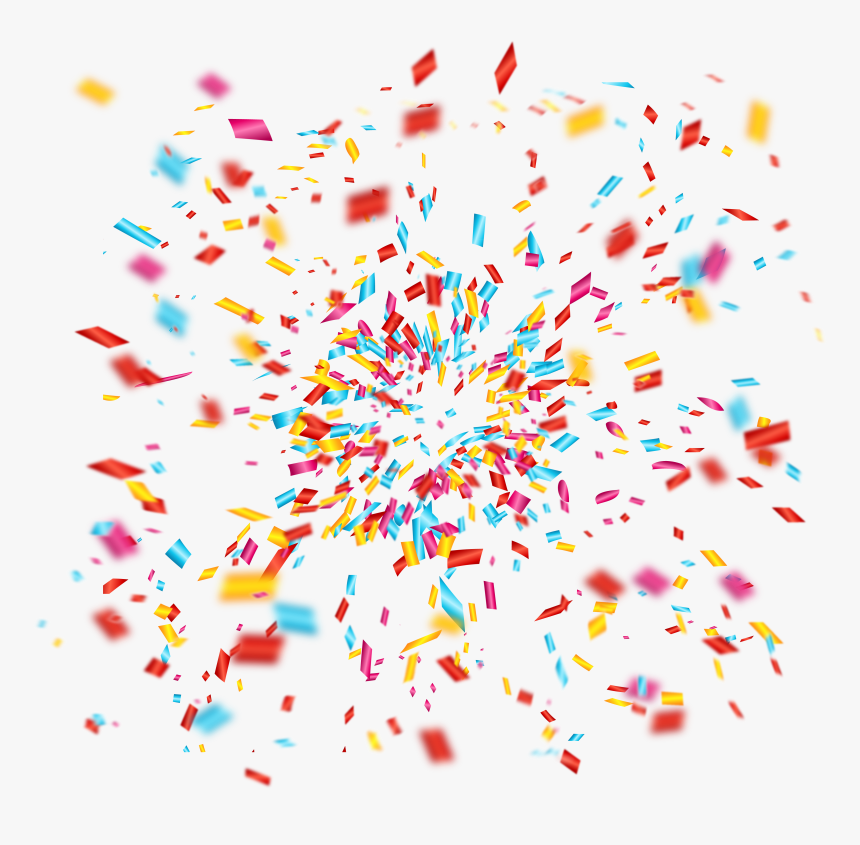 New Year's Confetti Png, Transparent Png