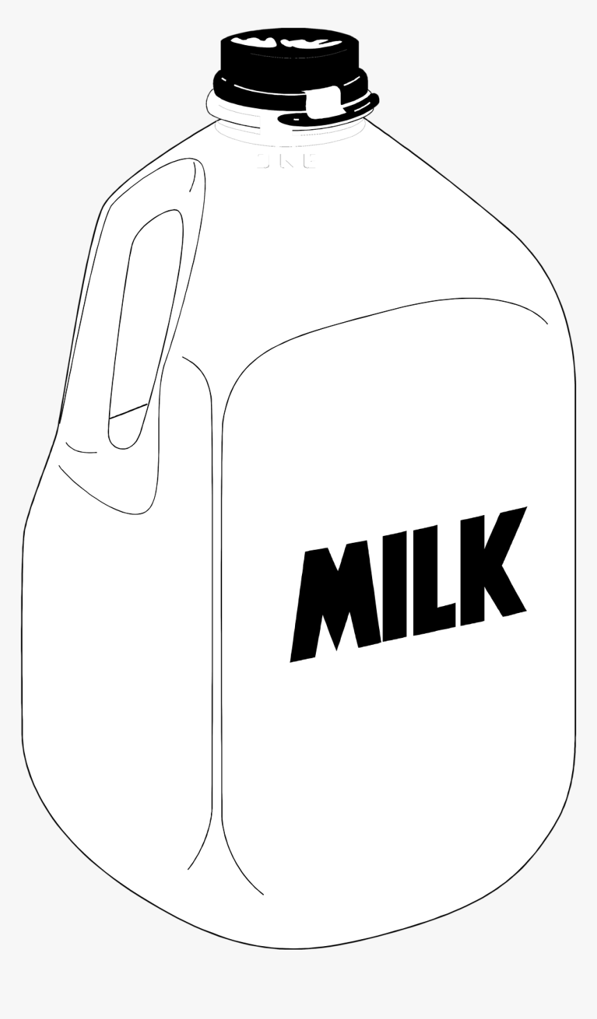 Pint Of Milk Clipart Kid Gallon Of Milk Illustration, HD Png Download