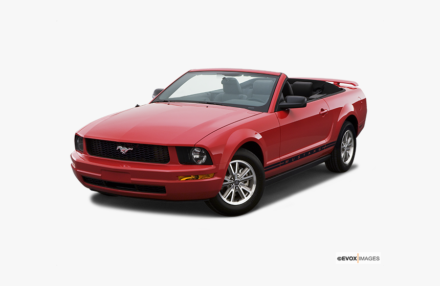 2007 2dr Ford Mustang Red Convertible, HD Png Download