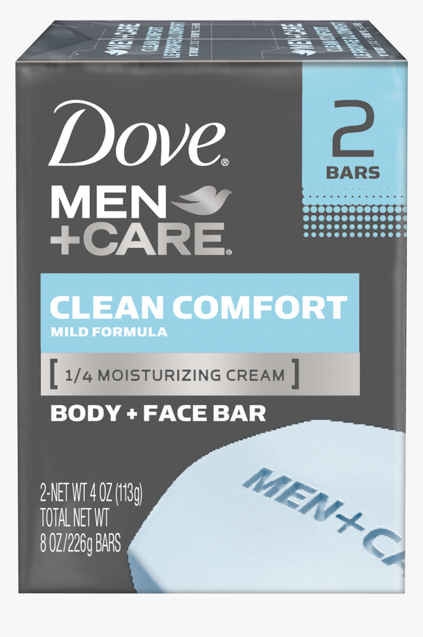 Dove Men Care Clean Comfort Body And Face Bar 4 Oz, HD Png Download