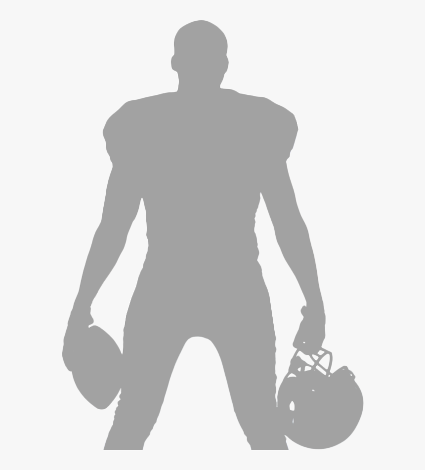 Silhouette American Football Player, HD Png Download