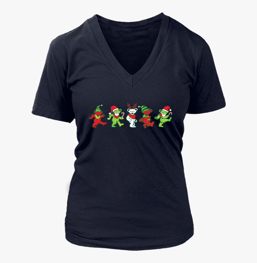 Grateful Dead Jingle Jerry Bears Greeting Christmas - Single Girl T Shirt, HD Png Download