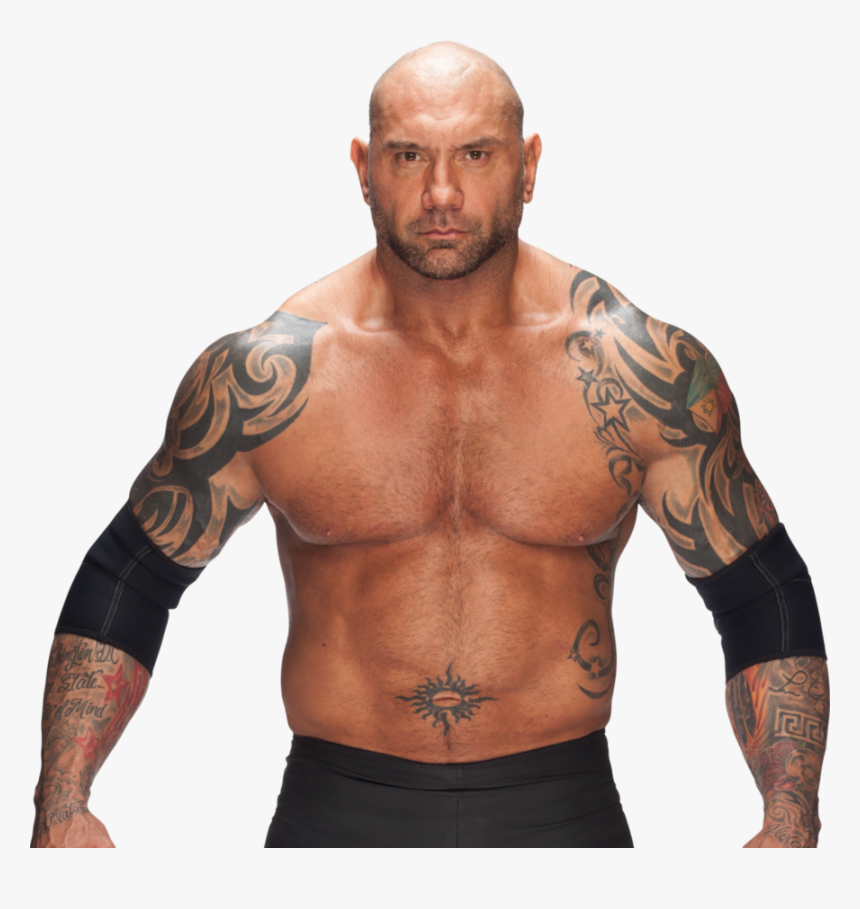 Dave Bautista Front View - Batista Wwe, HD Png Download