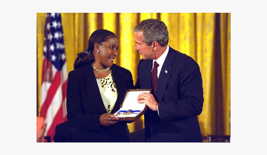 President George W - Award Ceremony, HD Png Download