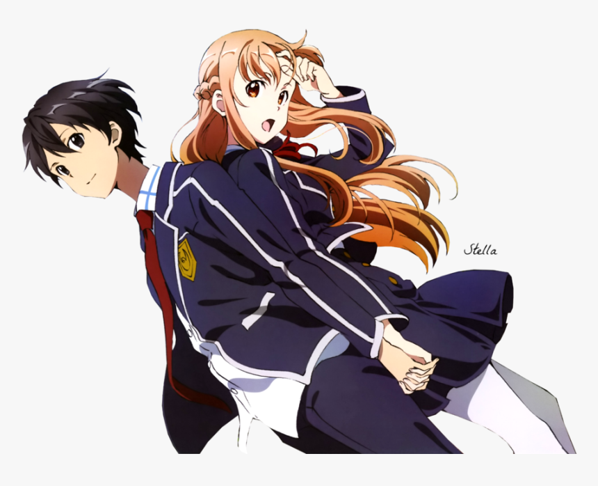 Kirito E Asuna - Kirito And Asuna Avatar, HD Png Download