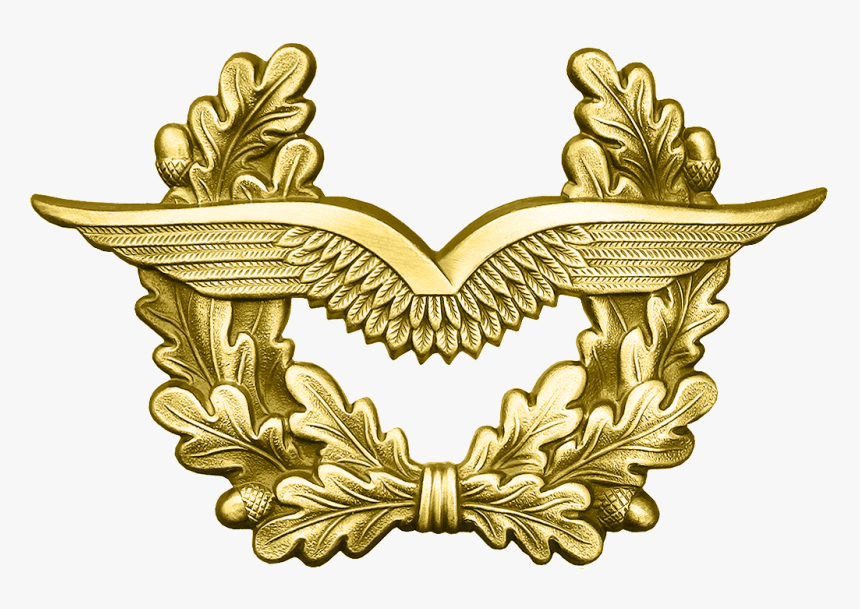 Bw Schirmmütze Luftwaffe Gold - German Air Force, HD Png Download